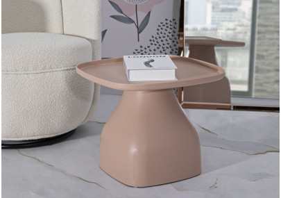 Table Gea Rose Basse – Élégance pastel 48x48x38 cm
