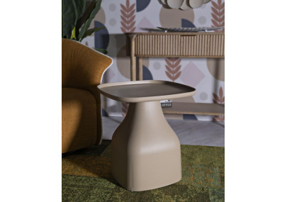 Table Gea Grise Haute – Sobriété urbaine 48x48x50 cm