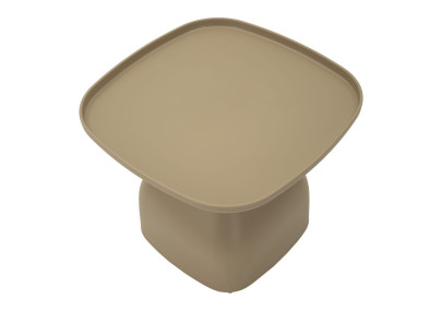 Table Gea Grise Basse – Style apaisé 48x48x38 cm