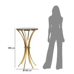 Table de bar Shanty – Glamour vertical Ø60x108 cm
