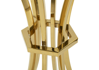 Table haute Shanty I – Élégance sculptée Ø50x92 cm