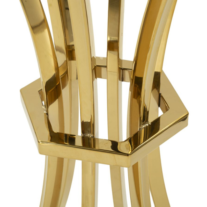 Table haute Shanty I – Élégance sculptée Ø50x92 cm