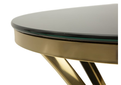 Table haute Shanty I – Élégance sculptée Ø50x92 cm