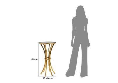 Table haute Shanty II – Ligne élancée Ø40x81 cm