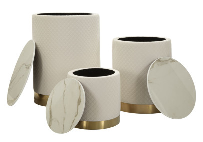 Magasin d’exposition – Ensemble 3 pièces design Ø60x80 - 50x60 - 40x40 cm