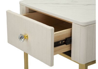 Tables hautes carrées mariage – Duo d’apparat Ø45x90 - 40x70 cm