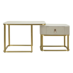 Tables basses Beautry – Duo raffiné 70x70x48 - 50x50x43,5 cm