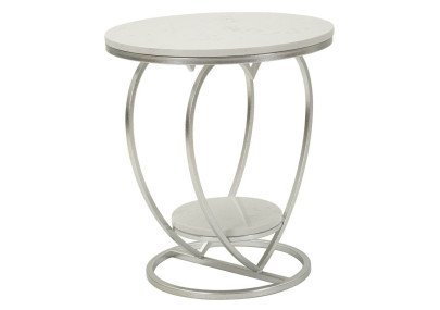 Cœur de Table Argenté – Brillance délicate Ø40x45,5 cm