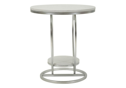 Cœur de Table Argenté – Brillance délicate Ø40x45,5 cm