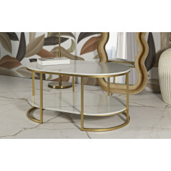 Table basse Izmir – Sobriété orientale 90x60x45 cm