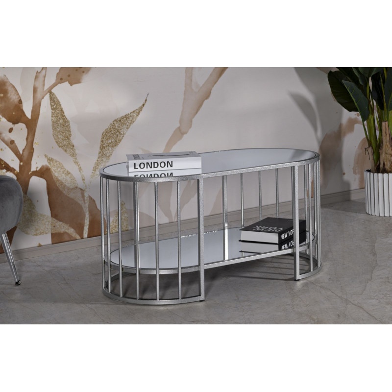 Table basse Smirne – Inspiration côtière 90x50x45 cm