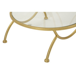 Table 2 étagères Fleurs – Raffinement fleuri Ø40x78 cm