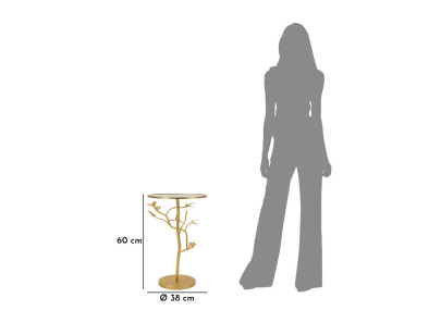 Oiseaux de Table en Verre – Légèreté brillante Ø38x60 cm