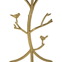 Table Oiseaux en Marbre – Contraste noble Ø38x60 cm