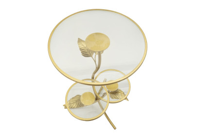 Table 3 étagères Relevable – Praticité élégante Ø54x69,5 cm