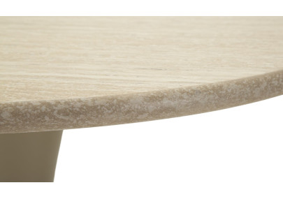 Table de bar Alaska Crème – Modernité douce Ø60x106 cm