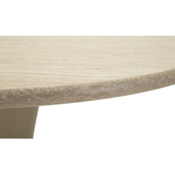 Table de bar Alaska Crème – Modernité douce Ø60x106 cm