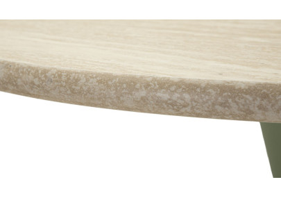 Table de bar Alaska Vert – Éclat végétal Ø60x106 cm