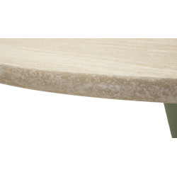 Table de bar Alaska Vert – Éclat végétal Ø60x106 cm