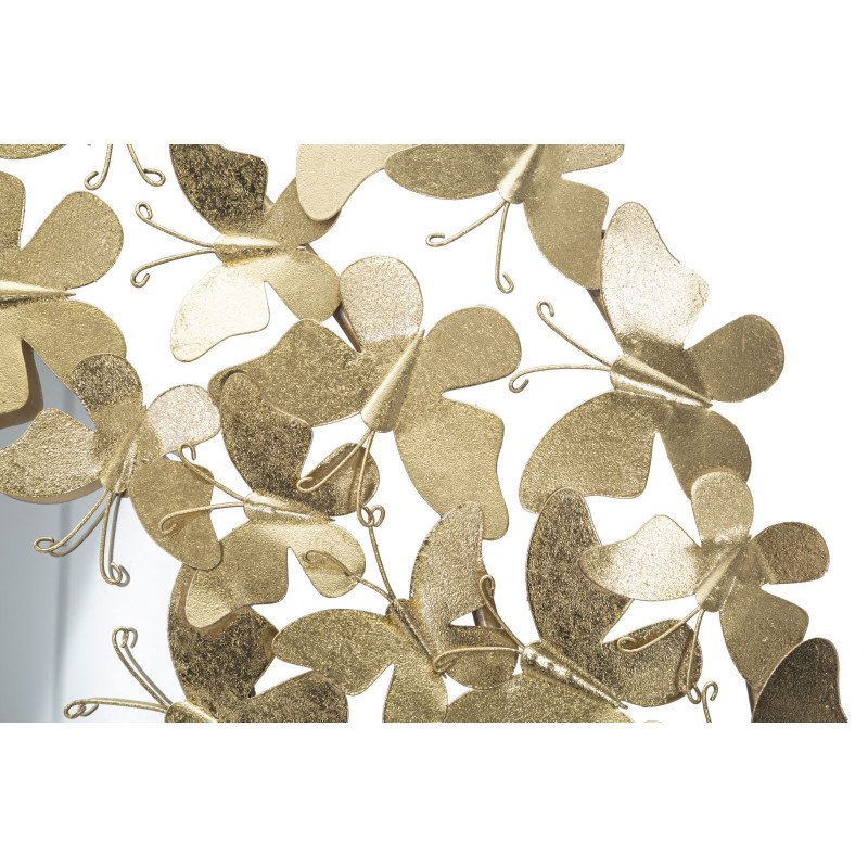 Miroir mural Glamour Papillon Ø81,5x3,5 cm (miroir Ø55 cm) – Touche romantique et brillance délicate