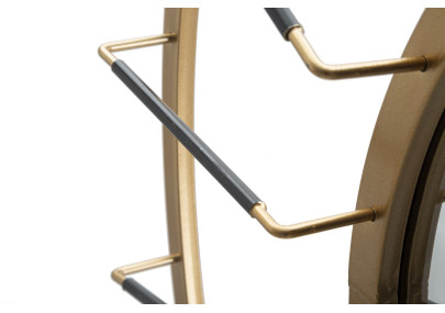 Miroir mural Glam Dark Ø81x6,5 cm (miroir Ø41,5 cm) – Modernité sombre et élégance absolue