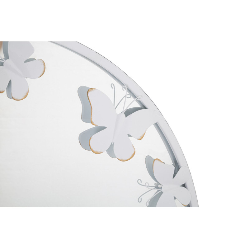Miroir mural Papillon blanc 62,5x2,3 cm – Douceur immaculée et éclat élégant