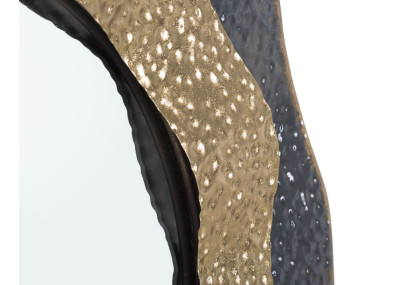 Miroir mural Shai foncé Ø65,5x5 cm – Reflets profonds et caractère moderne