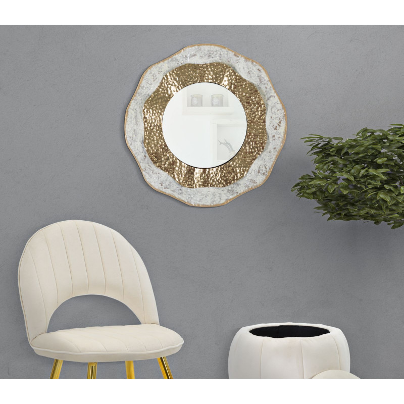 Miroir mural Shai light Ø54,5x4,5 cm – Luminosité subtile et touche raffinée