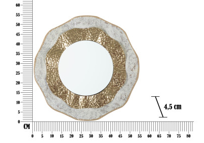 Miroir mural Shai light Ø54,5x4,5 cm – Luminosité subtile et touche raffinée