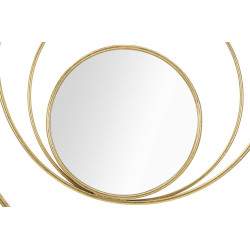 Miroir mural Arc Glam Ø80x3,5 cm – Courbes élégantes et reflets dorés