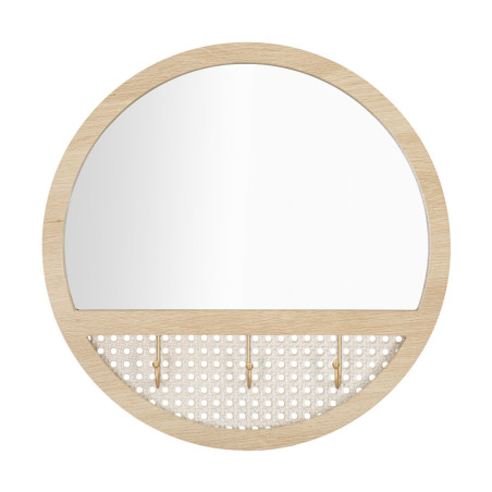 Miroir mural Fuji Ø50x5 cm – Minimalisme japonais et raffinement moderne