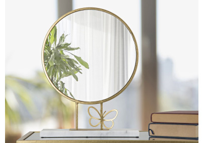Miroir de table Papillon 30x9x39,5 cm – Délicatesse ailée et reflets poétiques