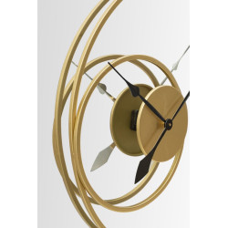 Miroir mural avec horloge Ø90x5,5 cm – Fusion du design et du temps dans un esprit contemporain