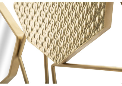 Miroir mural en pierre 91x4x52 cm – Texture minérale et sophistication naturelle