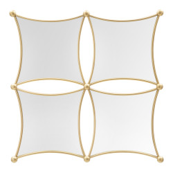 Miroir mural Jalo 68x3,5x68 cm – Modernité géométrique et éclat raffiné