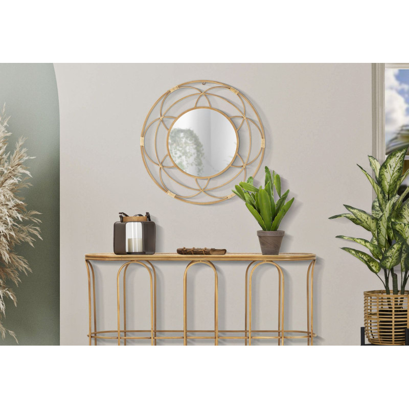 Miroir mural Valence Ø60x3 cm – Design sobre et charme méditerranéen