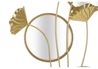 Miroir mural Triple Flow 65x8x88 cm – Courbes dynamiques et style artistique