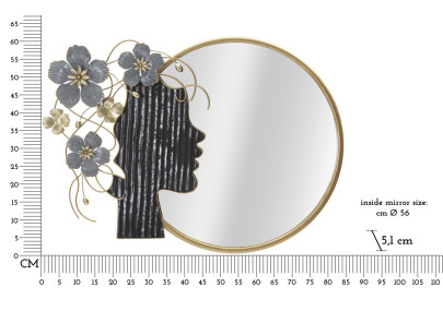 Miroir mural Femme 81,9x7x61 cm – Silhouette sensuelle et design sculptural