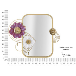 Miroir mural Lovis 75x9,5x64,1 cm – Reflets profonds et design audacieux