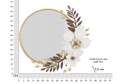 Miroir mural Flot 74,9x7,6x72,4 cm – Fluidité des formes et élégance moderne