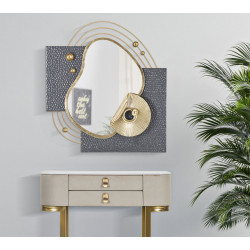Miroir mural Art 80x7x72,4 cm – Création artistique et sophistication murale