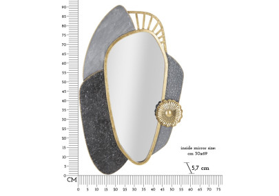 Miroir mural Art 55,9x5,7x90,8 cm – Inspiration contemporaine et lignes équilibrées