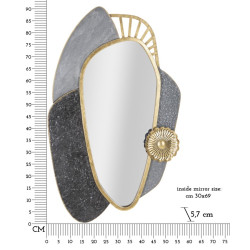 Miroir mural Art 55,9x5,7x90,8 cm – Inspiration contemporaine et lignes équilibrées