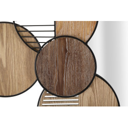 Miroir mural Woody 123,2x4,4x63,5 cm – Chaleur du bois et style naturel haut de gamme