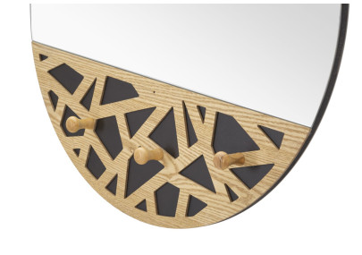 Miroir mural C/App-Abiti Carv 60x5,3x90 cm – Miroir pratique et raffiné au charme sculptural