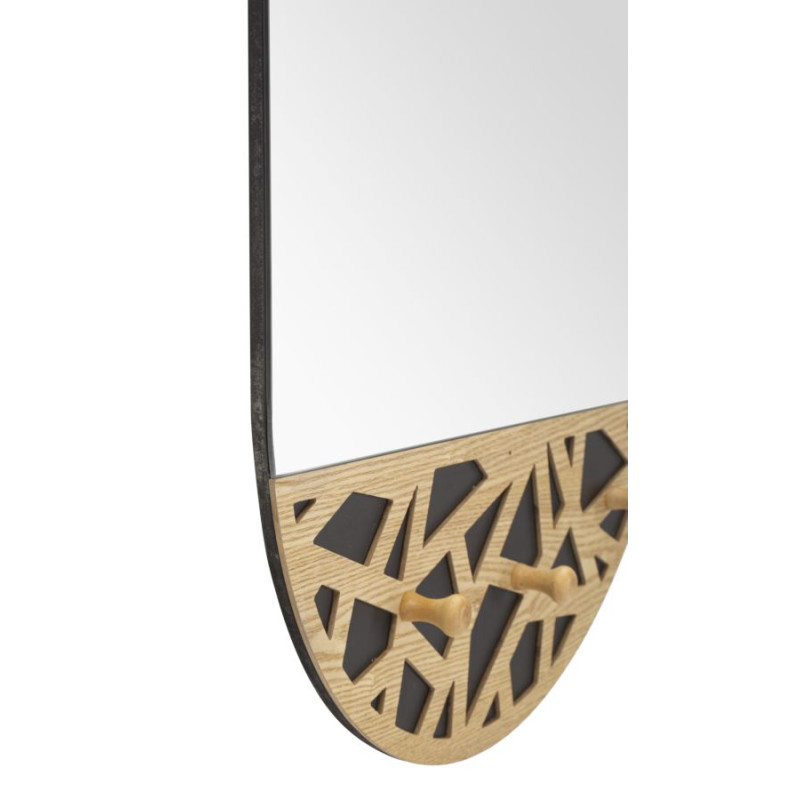 Miroir mural C/App-Abiti Carv 60x5,3x90 cm – Miroir pratique et raffiné au charme sculptural