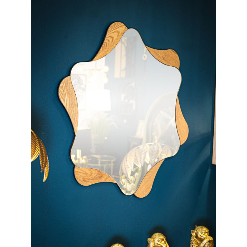 Miroir mural Étoile Ø80x1 cm – Brillance céleste et touche glamour