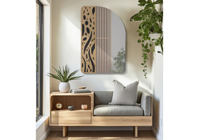 Miroir mural Terry 60x1x90 cm – Simplicité moderne et reflets raffinés