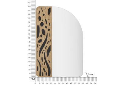 Miroir mural Terry 60x1x90 cm – Simplicité moderne et reflets raffinés