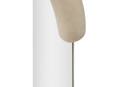 Miroir mural Chantal velours crème 60x7x160 cm – Chic intemporel et douceur raffinée